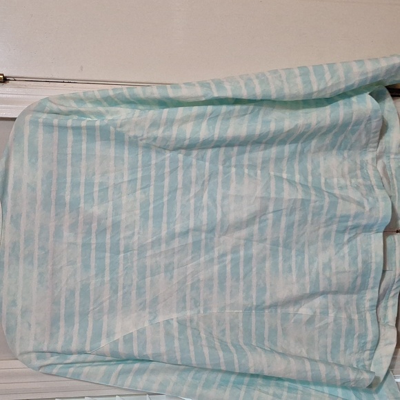 ZENERGY by CHICO'S Watercolor Stripe Jacket 3 16 XL - Picture 4 of 4